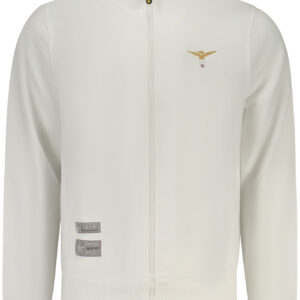 WEISSES HERREN-SWEATSHIRT MIT REISSVERSCHLUSS DER MILITÄRAKADEMIE