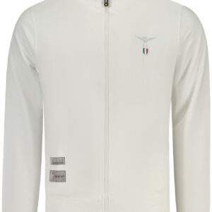 WEISSES HERREN-SWEATSHIRT MIT REISSVERSCHLUSS DER MILITÄRAKADEMIE