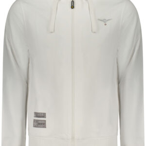 WEISSES HERREN-SWEATSHIRT MIT REISSVERSCHLUSS DER MILITÄRAKADEMIE