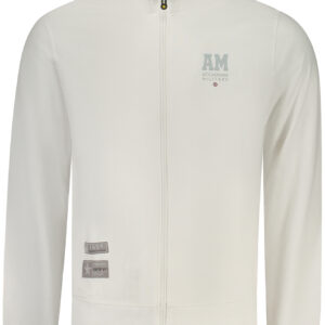 WEISSES HERREN-SWEATSHIRT MIT REISSVERSCHLUSS DER MILITÄRAKADEMIE