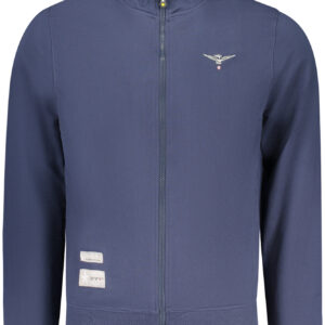 MILITARY ACADEMY HERREN-SWEATSHIRT MIT REISSVERSCHLUSS, BLAU
