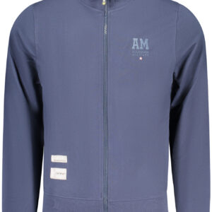 MILITARY ACADEMY HERREN-SWEATSHIRT MIT REISSVERSCHLUSS, BLAU
