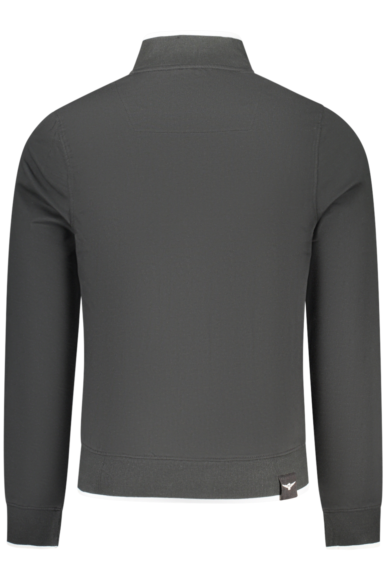 Schwarzes Herren-Sweatshirt mit Reißverschluss der Militärakademie – Bild 2