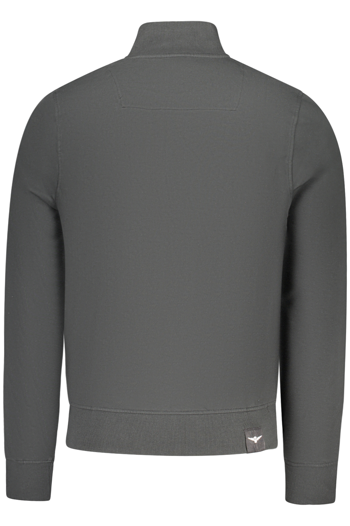 Schwarzes Herren-Sweatshirt mit Reißverschluss der Militärakademie – Bild 2