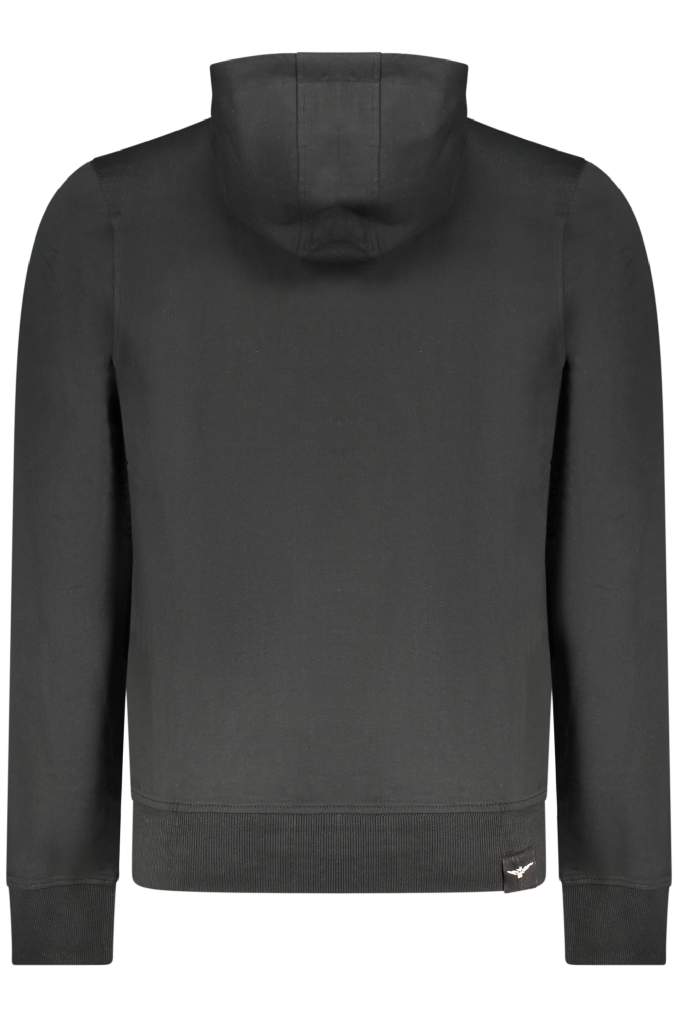 Schwarzes Herren-Sweatshirt mit Reißverschluss der Militärakademie – Bild 2