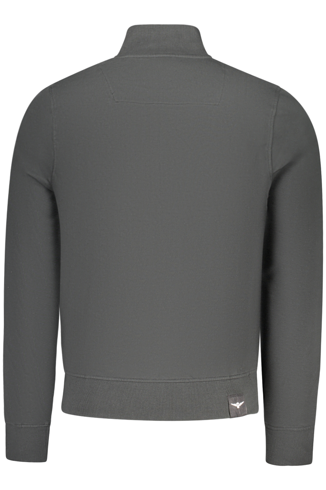 Schwarzes Herren-Sweatshirt mit Reißverschluss der Militärakademie – Bild 2