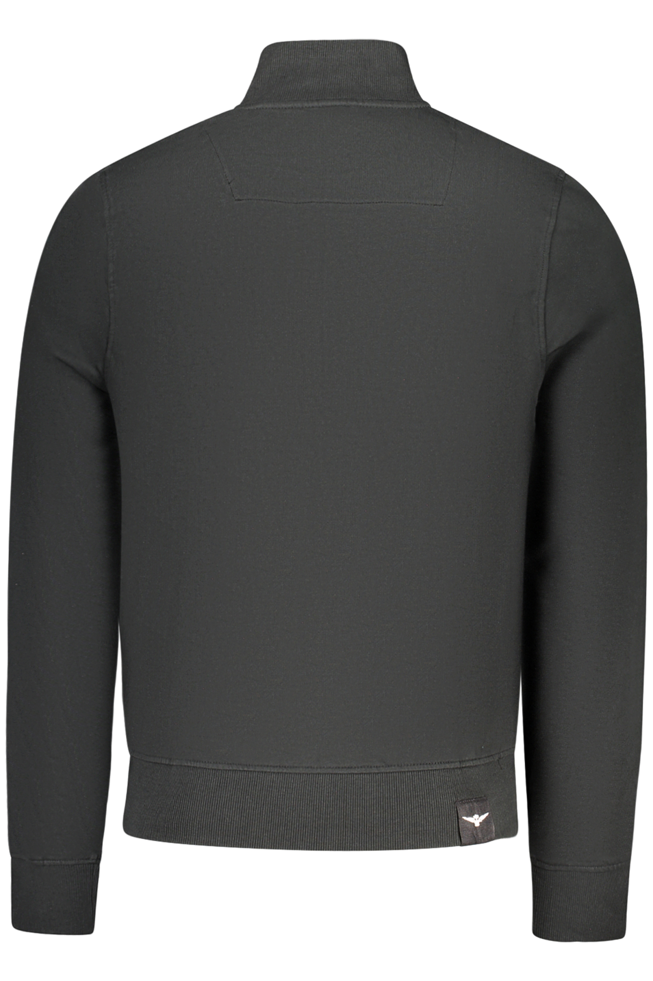 Schwarzes Herren-Sweatshirt mit Reißverschluss der Militärakademie – Bild 2
