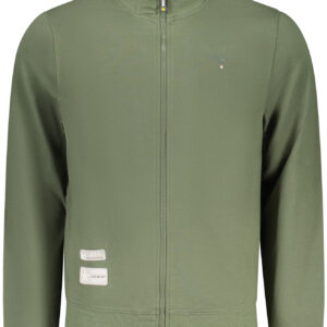 MILITARY ACADEMY HERREN-SWEATSHIRT MIT REISSVERSCHLUSS, GRÜN