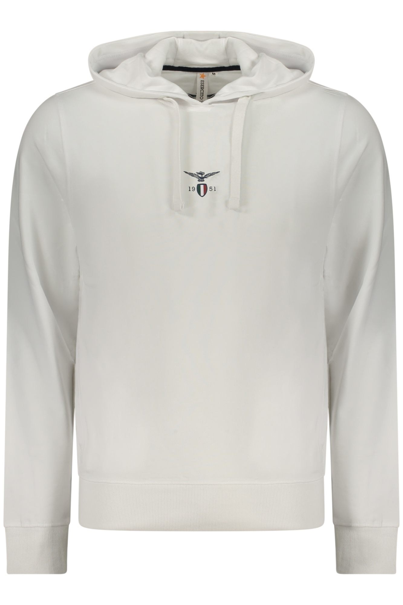 WEISSES HERREN-SWEATSHIRT MIT REISSVERSCHLUSS DER MILITÄRAKADEMIE