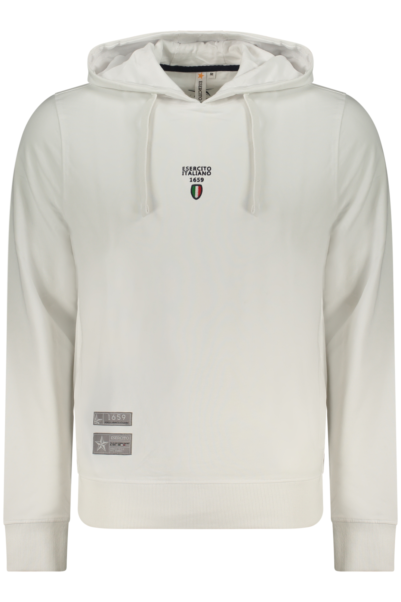 WEISSES HERREN-SWEATSHIRT MIT REISSVERSCHLUSS DER MILITÄRAKADEMIE