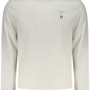 WEISSES HERREN-SWEATSHIRT MIT REISSVERSCHLUSS DER MILITÄRAKADEMIE