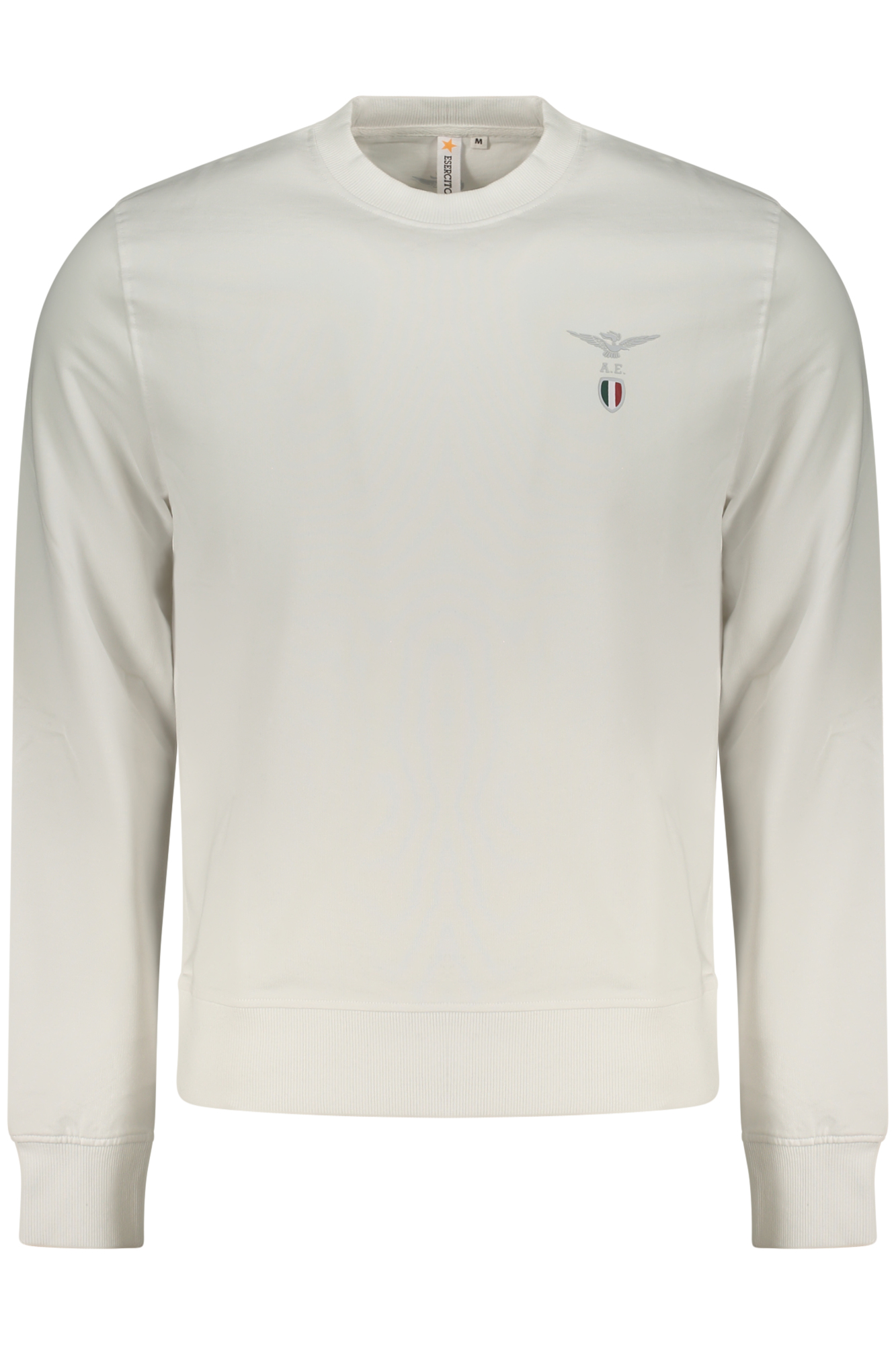WEISSES HERREN-SWEATSHIRT MIT REISSVERSCHLUSS DER MILITÄRAKADEMIE