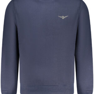 MILITARY ACADEMY HERREN-SWEATSHIRT MIT REISSVERSCHLUSS, BLAU