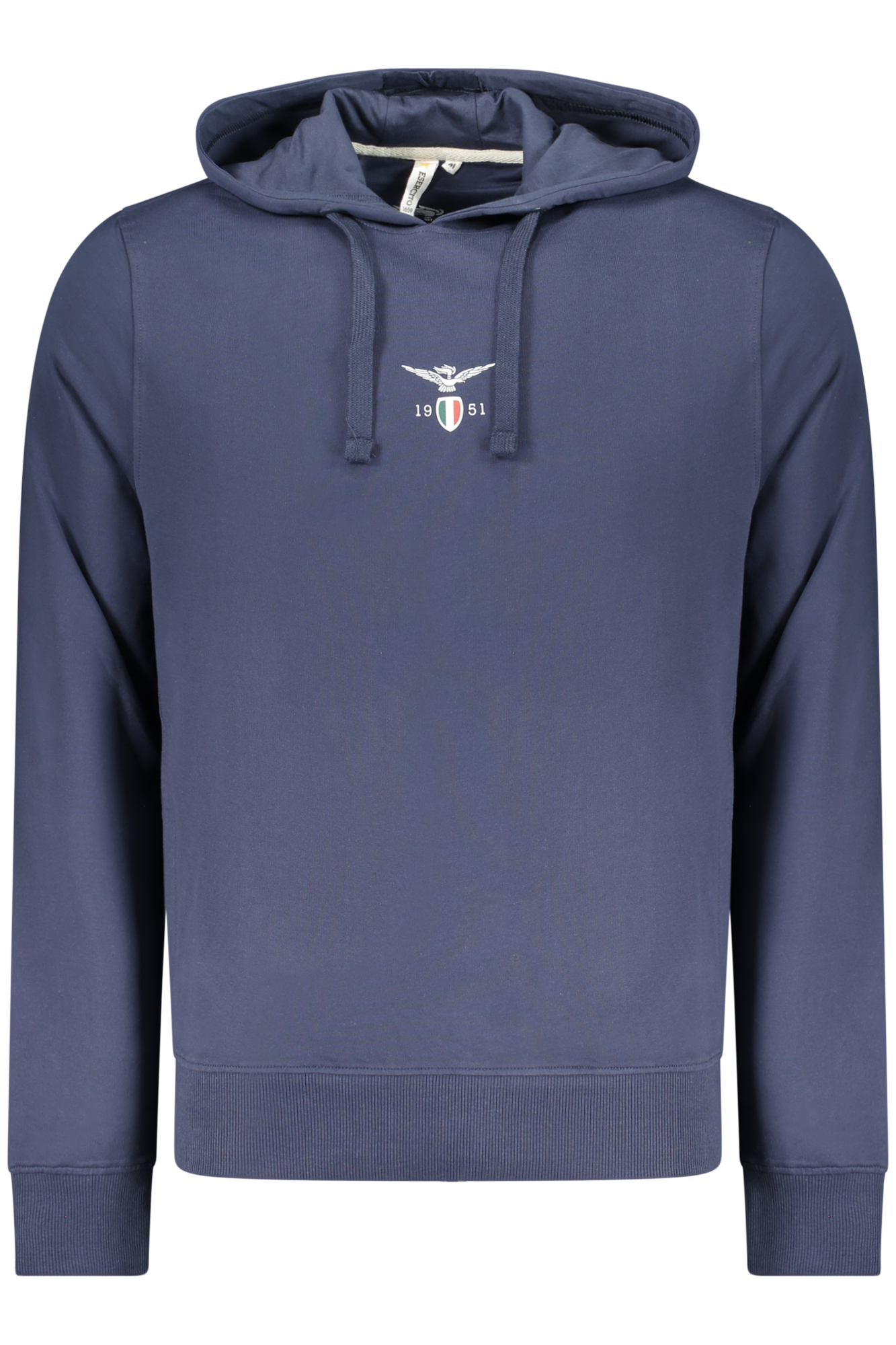MILITARY ACADEMY HERREN-SWEATSHIRT MIT REISSVERSCHLUSS, BLAU