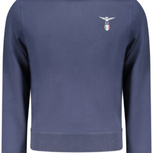 MILITARY ACADEMY HERREN-SWEATSHIRT MIT REISSVERSCHLUSS, BLAU