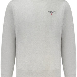 MILITARY ACADEMY HERREN-SWEATSHIRT MIT REISSVERSCHLUSS, GRAU