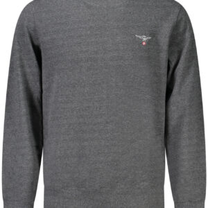 MILITARY ACADEMY HERREN-SWEATSHIRT MIT REISSVERSCHLUSS, GRAU