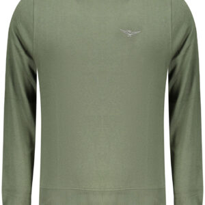 MILITARY ACADEMY HERREN-SWEATSHIRT MIT REISSVERSCHLUSS, GRÜN