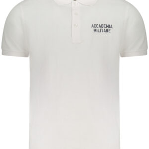 MILITARY ACADEMY HERREN KURZARM-POLO WEISS