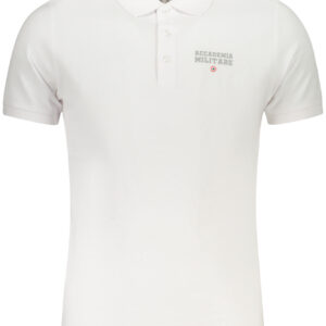 MILITARY ACADEMY HERREN KURZARM-POLO WEISS