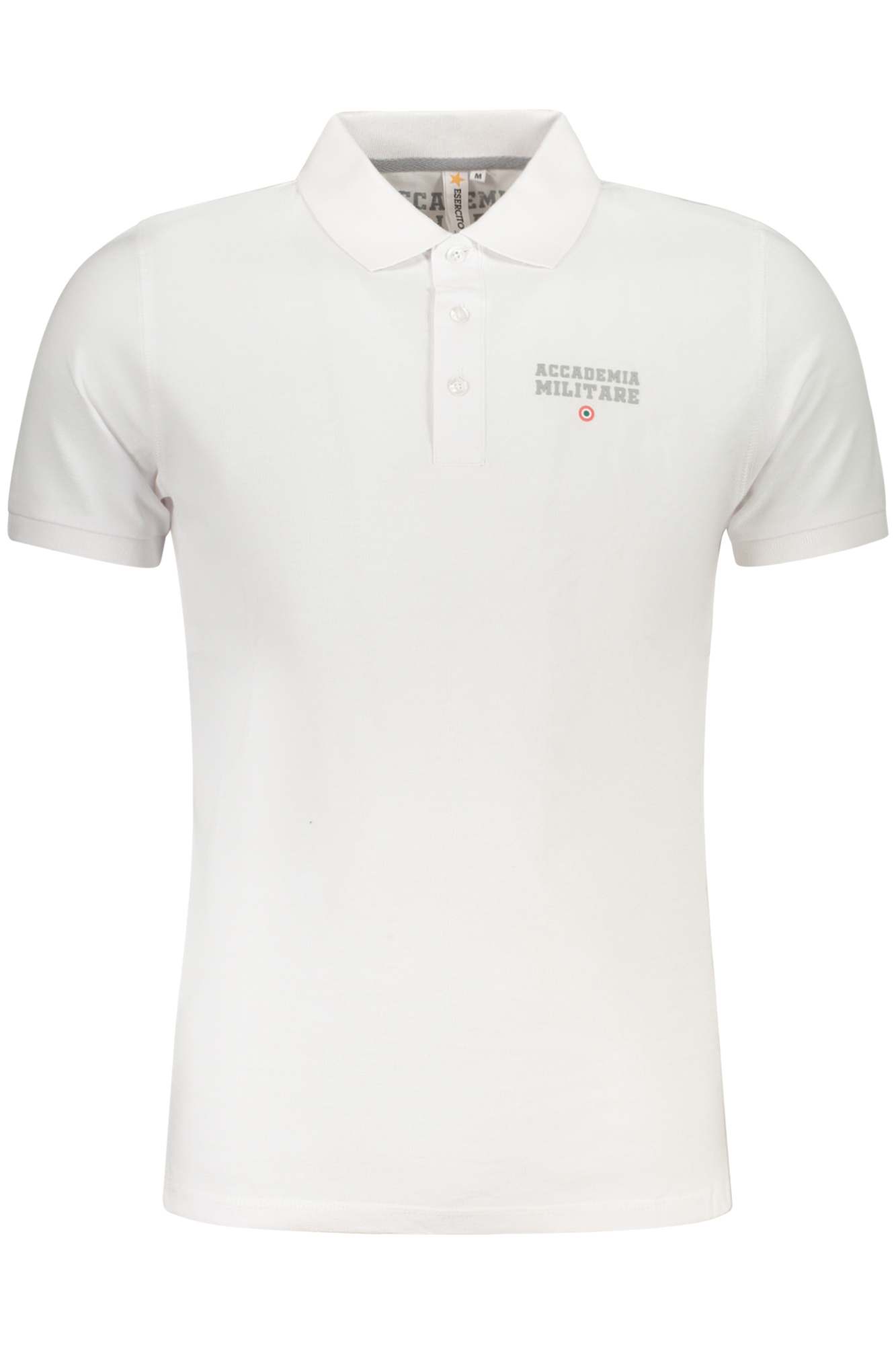 MILITARY ACADEMY HERREN KURZARM-POLO WEISS