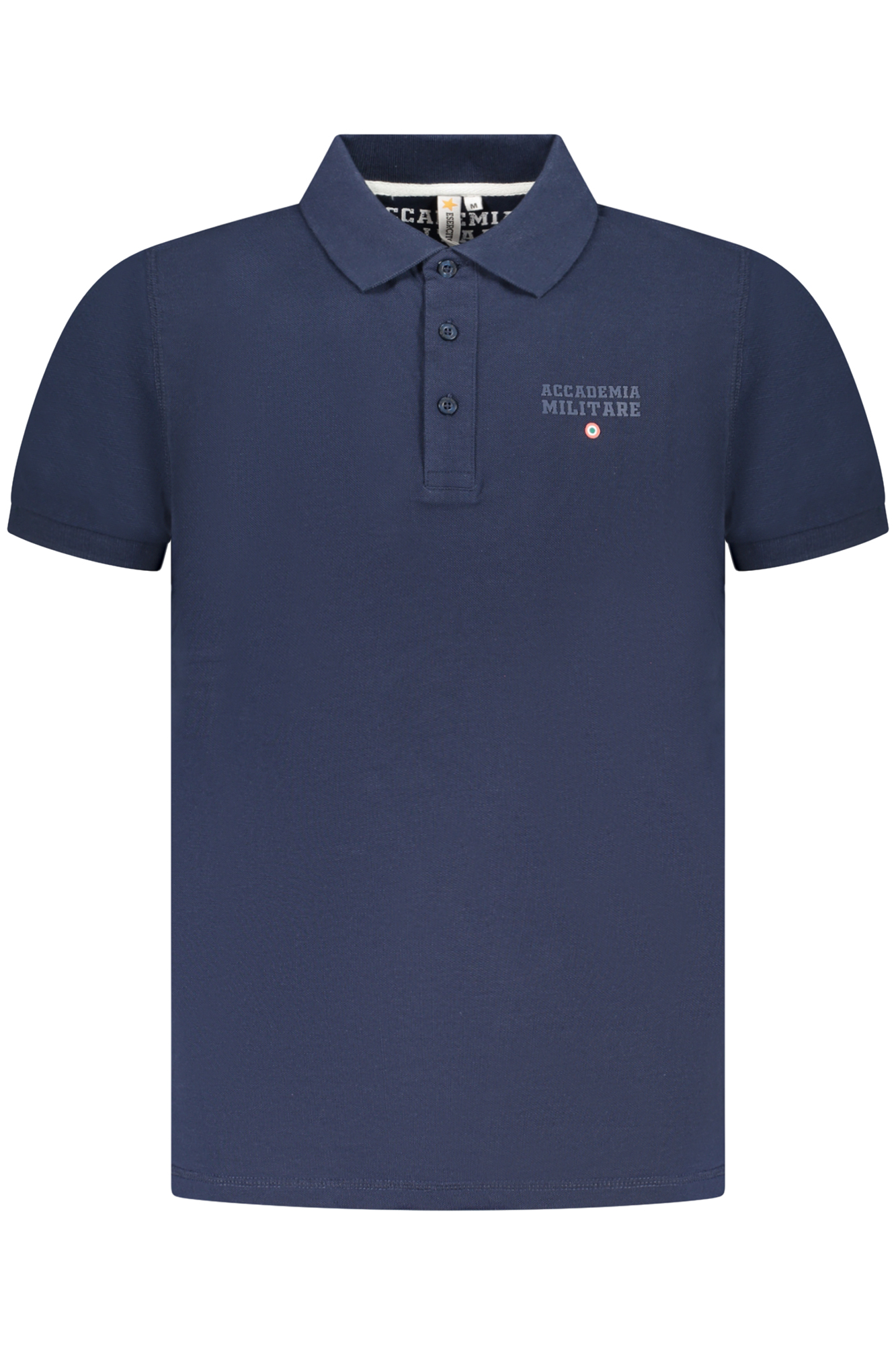 BLAUES KURZARM-POLOSHIRT DER MILITARY ACADEMY FÜR HERREN