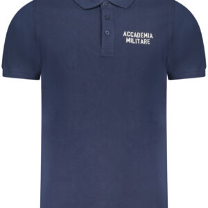 BLAUES KURZARM-POLOSHIRT DER MILITARY ACADEMY FÜR HERREN
