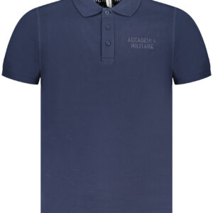 BLAUES KURZARM-POLOSHIRT DER MILITARY ACADEMY FÜR HERREN