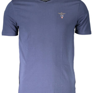 AERONAUTICA MILITARE BLAUES OUTDOOR-T-SHIRT FÜR HERREN