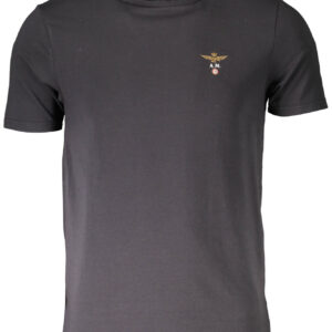 AERONAUTICA MILITARE SCHWARZES HERREN-OBERBEKLEIDUNG T-SHIRT