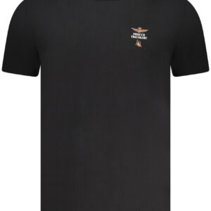 AERONAUTICA MILITARE HERREN SCHWARZES OUTFIT-T-SHIRT