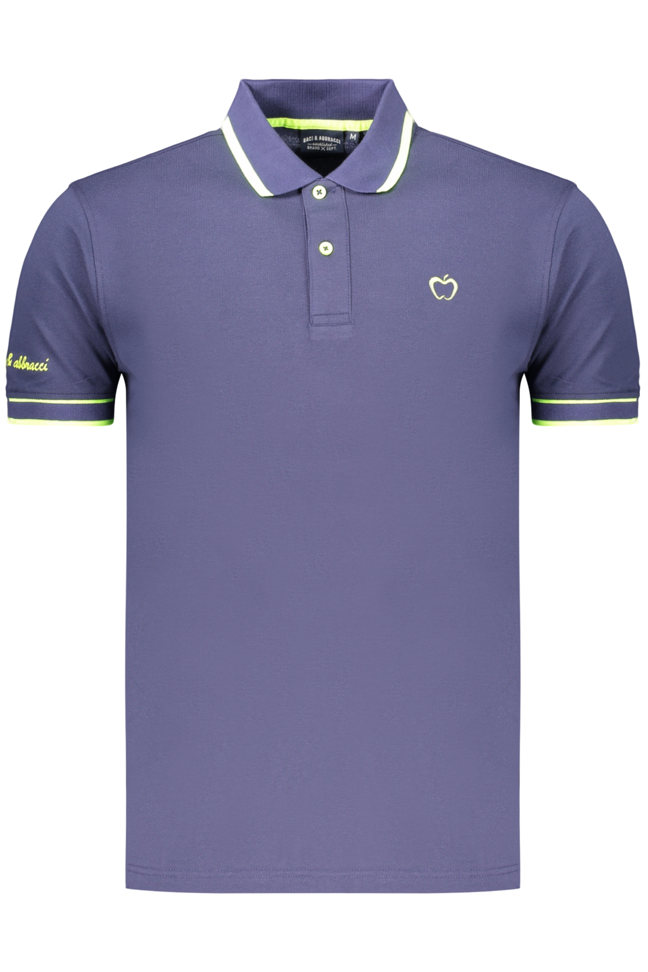 Kisses & Hugs Herren-Poloshirt, blau, kurzärmelig