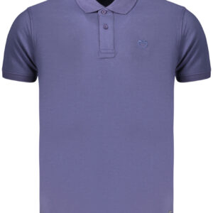 Kisses & Hugs Herren-Poloshirt, blau, kurzärmelig