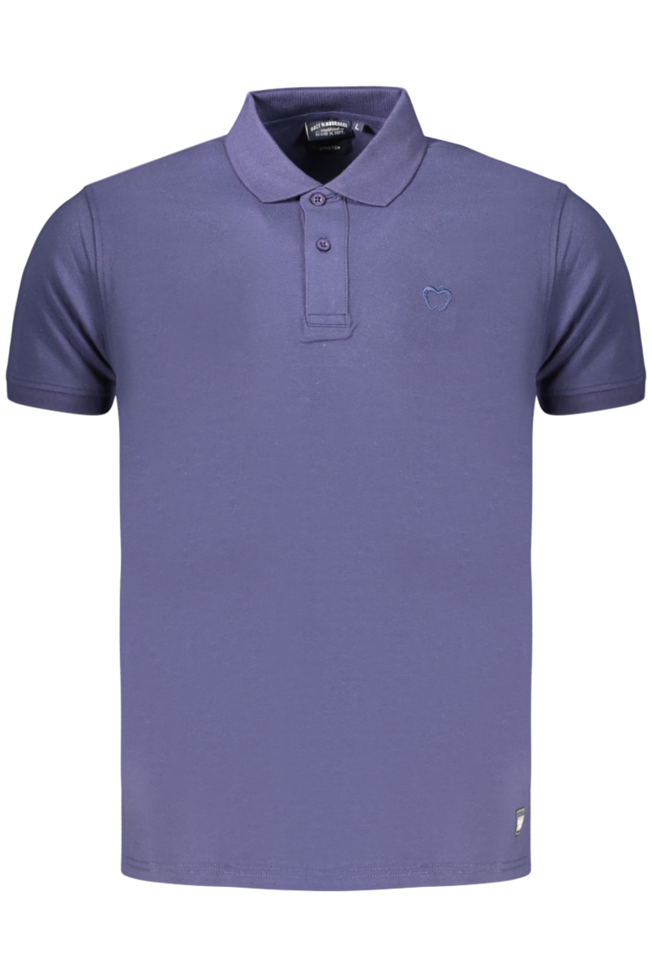 Kisses & Hugs Herren-Poloshirt, blau, kurzärmelig