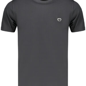 Kisses & Hugs Herren Schwarzes Kurzarm-T-Shirt