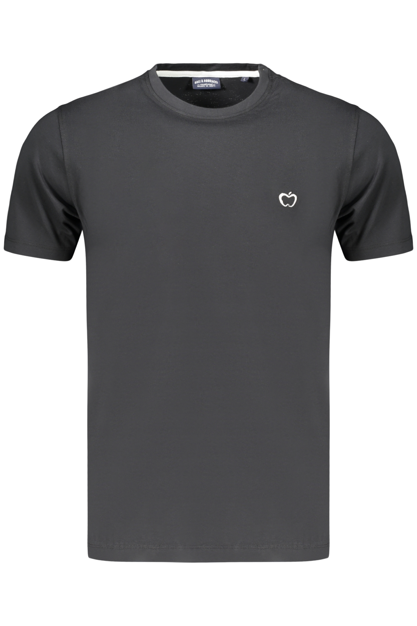 Kisses & Hugs Herren Schwarzes Kurzarm-T-Shirt
