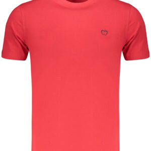 Kisses & Hugs Herren-T-Shirt, rot, kurzärmelig