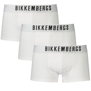 BIKKEMBERGS HERREN BOXERSHORTS WEISS