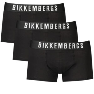 BIKKEMBERGS HERREN BOXERSHORTS SCHWARZ