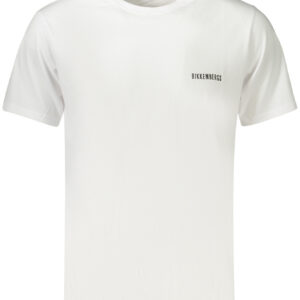 BIKKEMBERGS Herren Kurzarm-T-Shirt Weiß