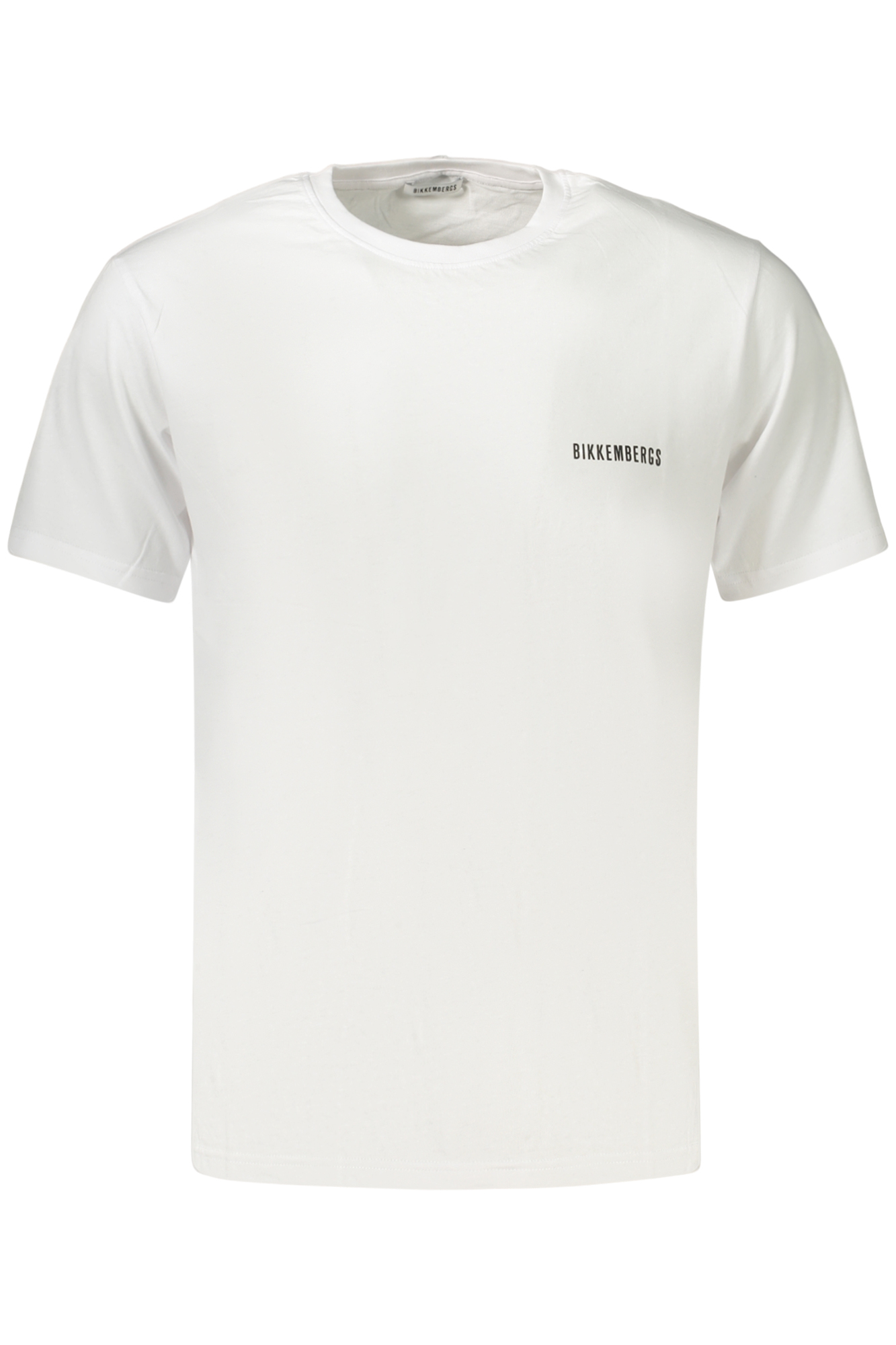 BIKKEMBERGS Herren Kurzarm-T-Shirt Weiß