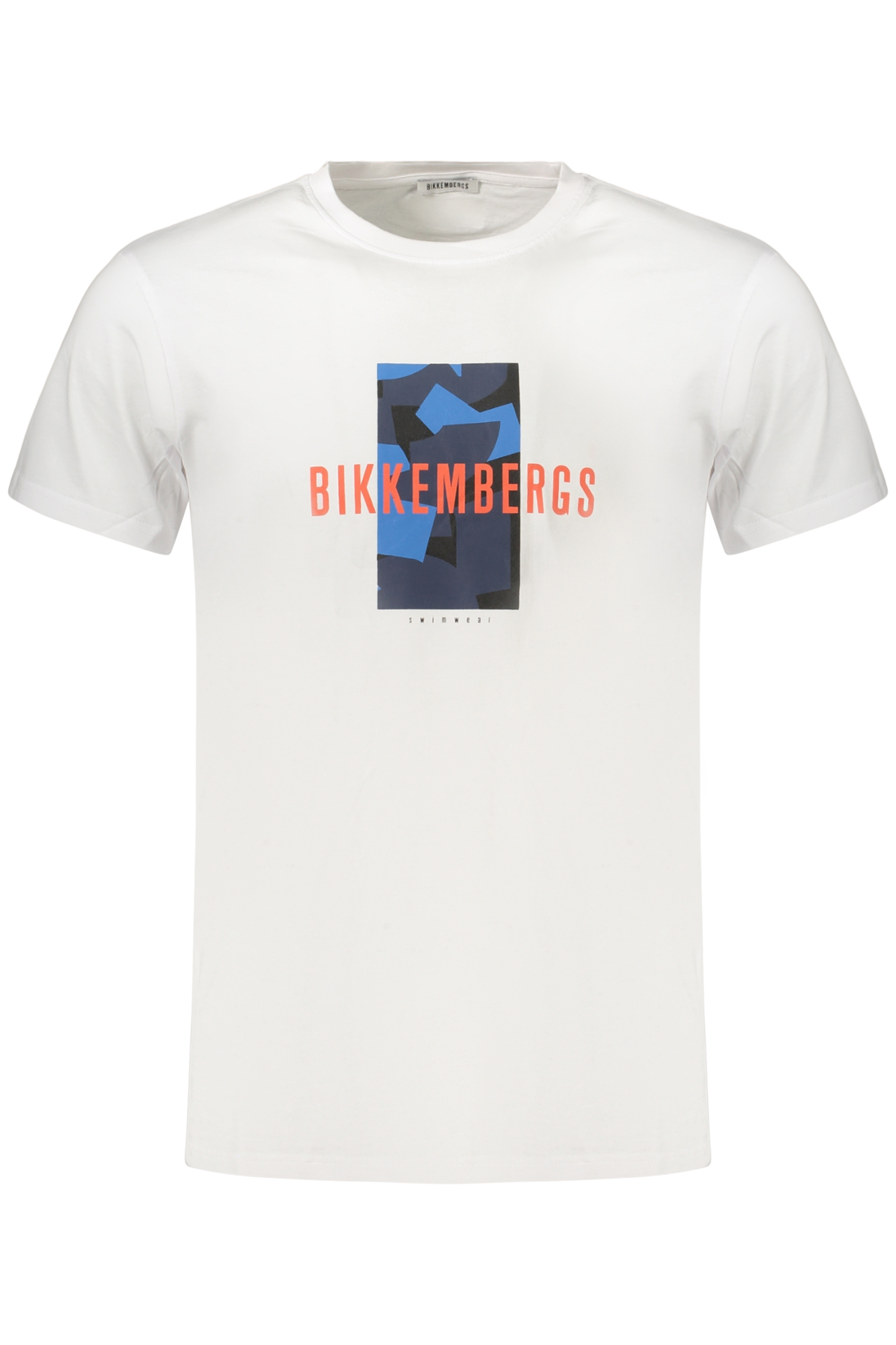BIKKEMBERGS Herren Kurzarm-T-Shirt Weiß