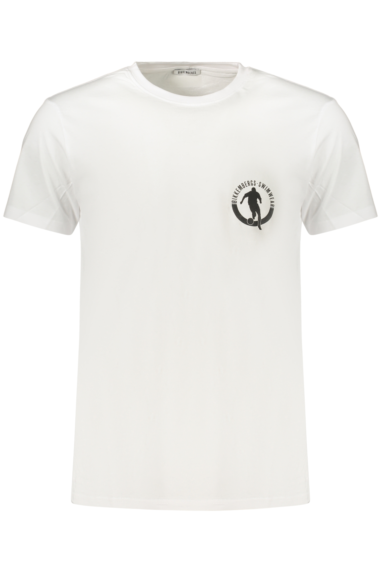 BIKKEMBERGS Herren Kurzarm-T-Shirt Weiß