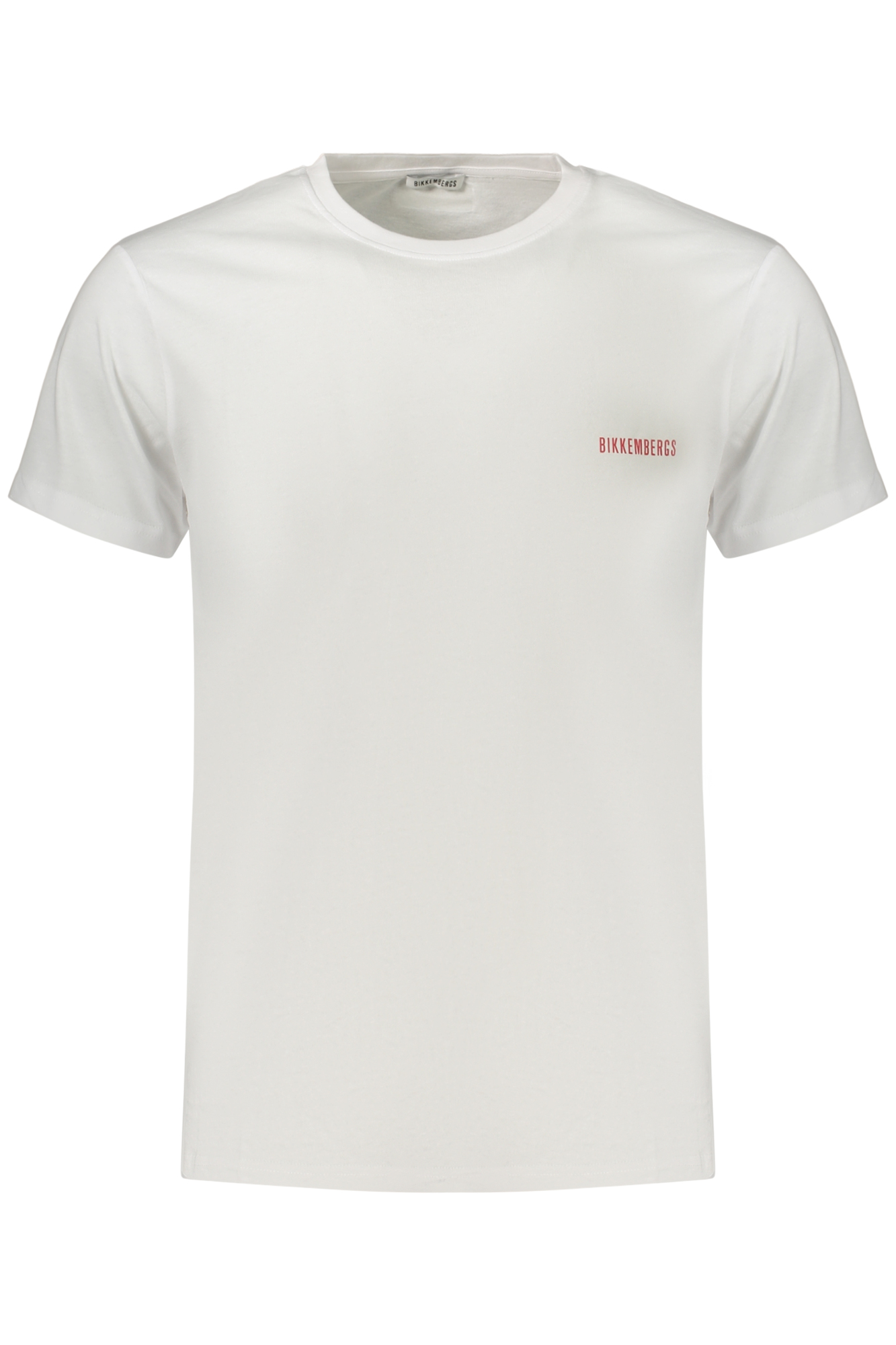 BIKKEMBERGS Herren Kurzarm-T-Shirt Weiß