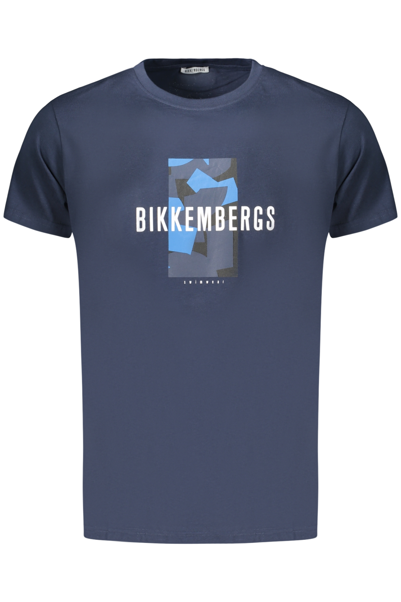 BIKKEMBERGS Herren Kurzarm-T-Shirt Blau