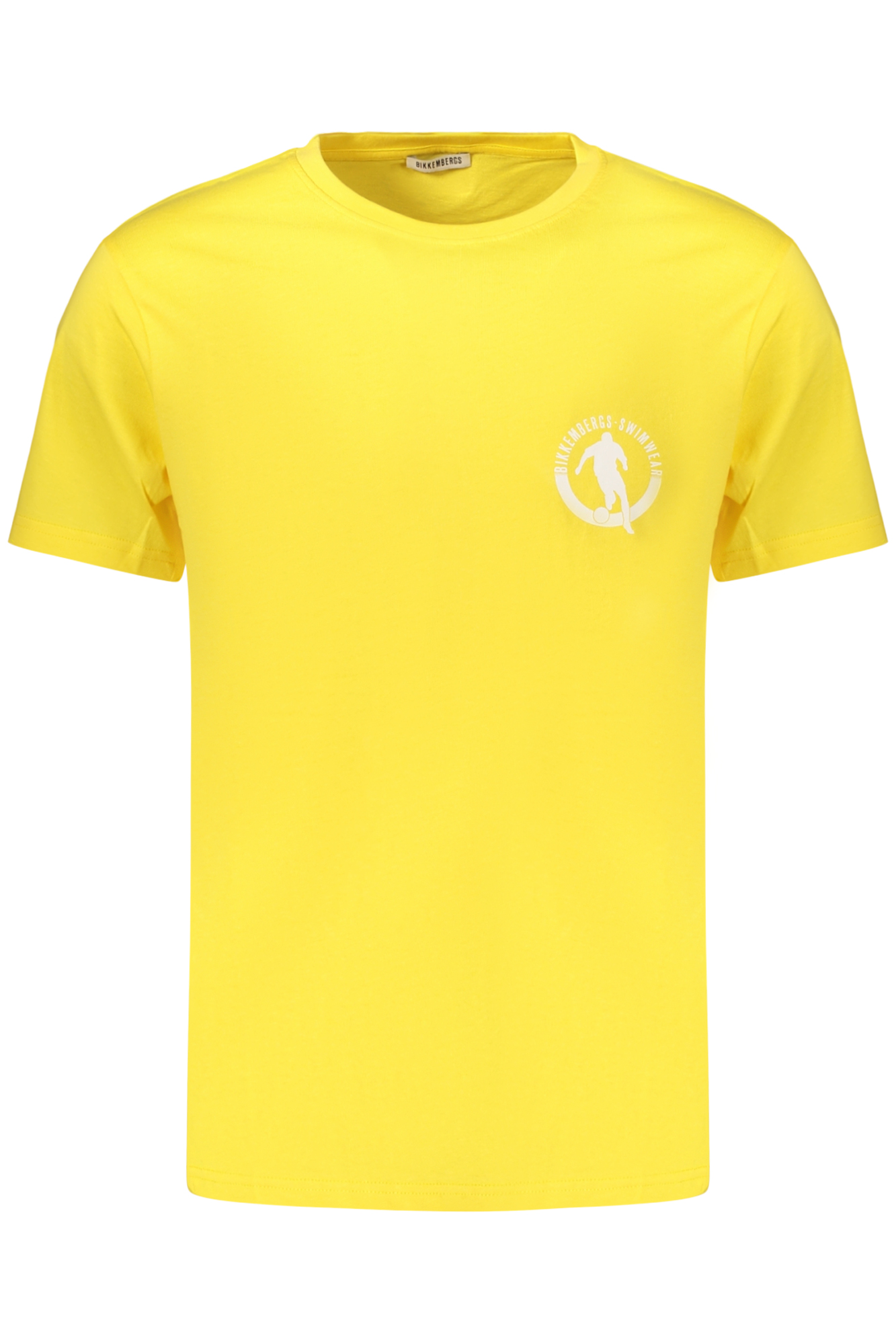 BIKKEMBERGS Herren Kurzarm-T-Shirt Gelb