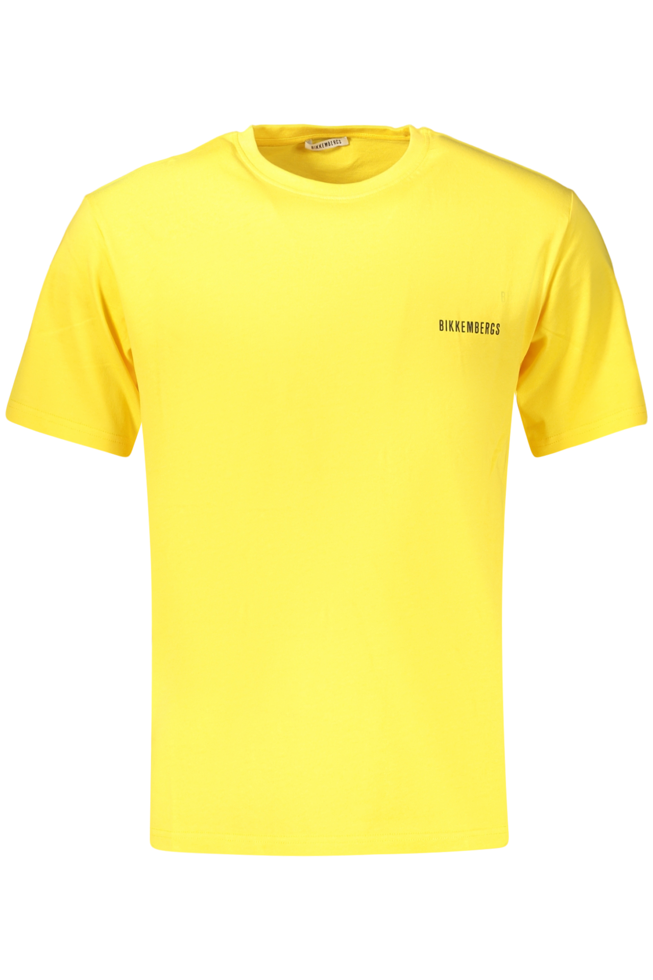 BIKKEMBERGS Herren Kurzarm-T-Shirt Gelb