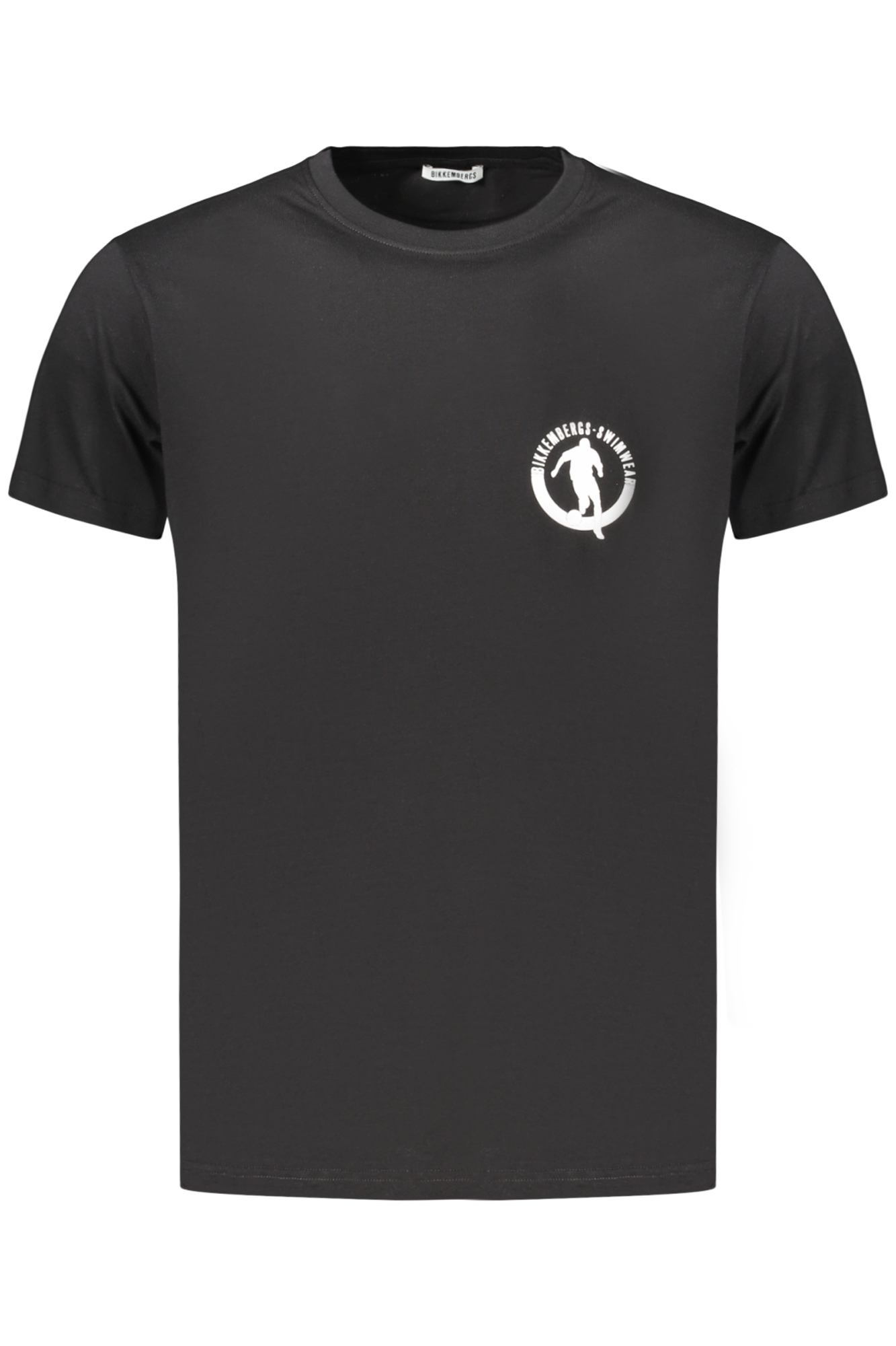 BIKKEMBERGS Herren Kurzarm-T-Shirt Schwarz