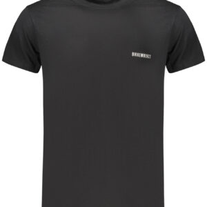 BIKKEMBERGS Herren Kurzarm-T-Shirt Schwarz