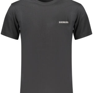 BIKKEMBERGS Herren Kurzarm-T-Shirt Schwarz